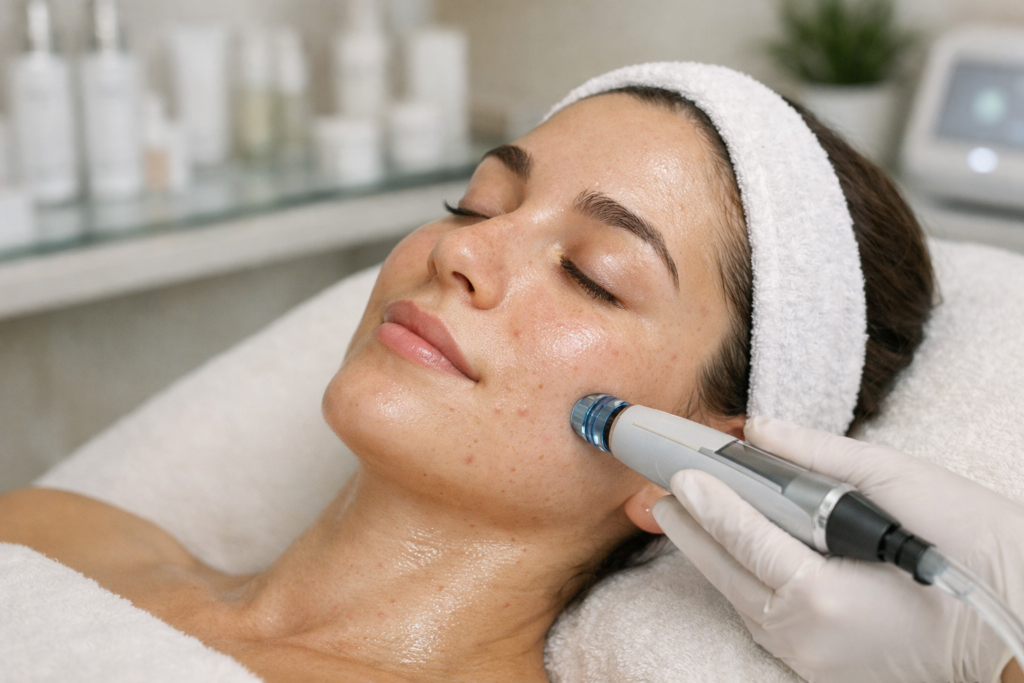 HydraFacial for acne Bel Air MD at Bala Medi Spa deep pore cleansing facial treatment for clear skin