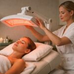 Red Light Therapy facial treatment at Bala Med Spa Bel Air Maryland for skin rejuvenation and anti-aging