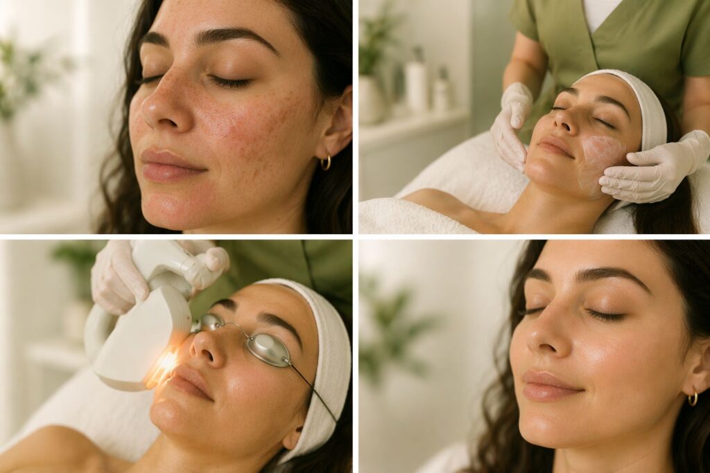 Dye VL laser treatment in Bel Air MD at Bala Med Spa for redness and pigmentation removal