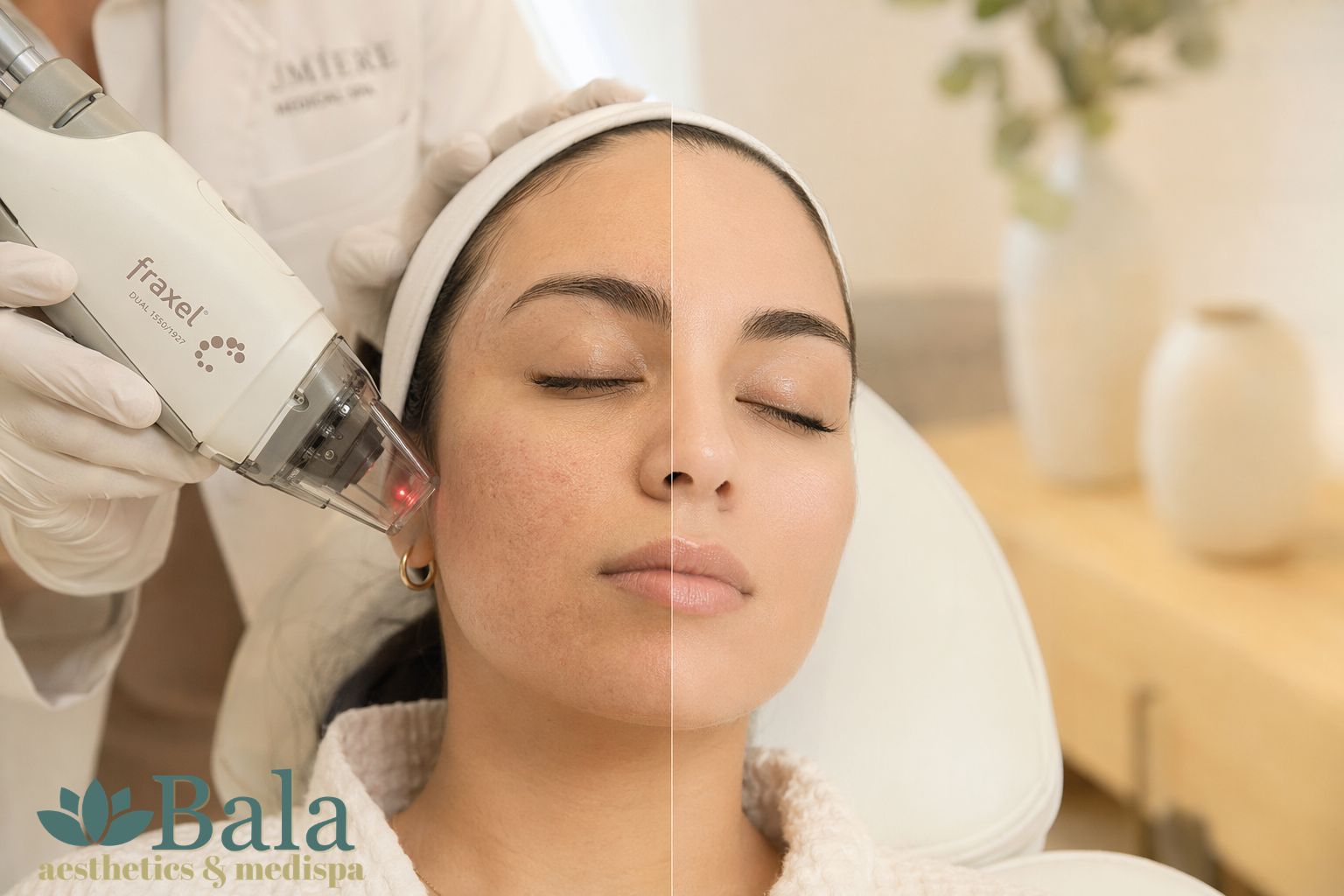 Fraxel laser treatment in Bel Air MD at Bala Med Spa for skin resurfacing and acne scar reduction