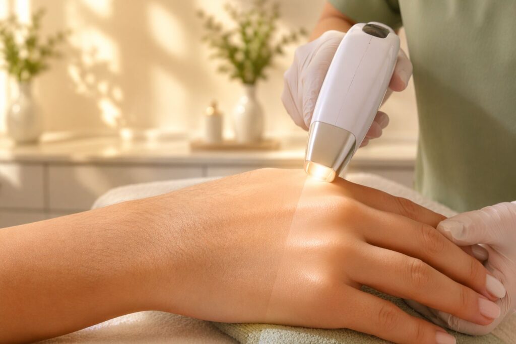 Laser hair removal treatment in Bel Air MD at Bala Med Spa for smooth long term hair reduction