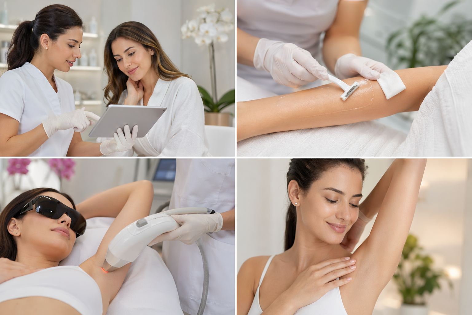 laser hair removal process consultation preparation treatment results Bala Medi Spa Bel Air MD, USA