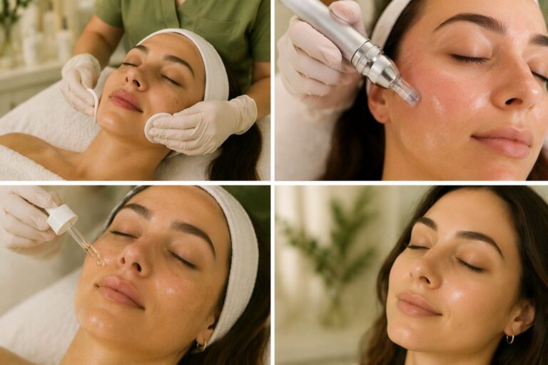 Microneedling with PDRN skin repair treatment process at med spa in Bel Air MD