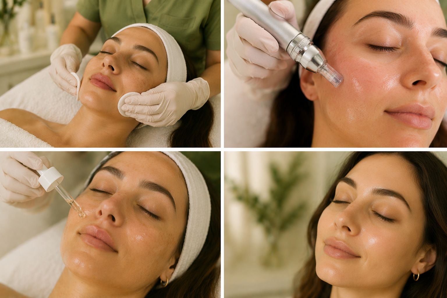 Microneedling with PDRN skin repair treatment process at med spa in Bel Air MD