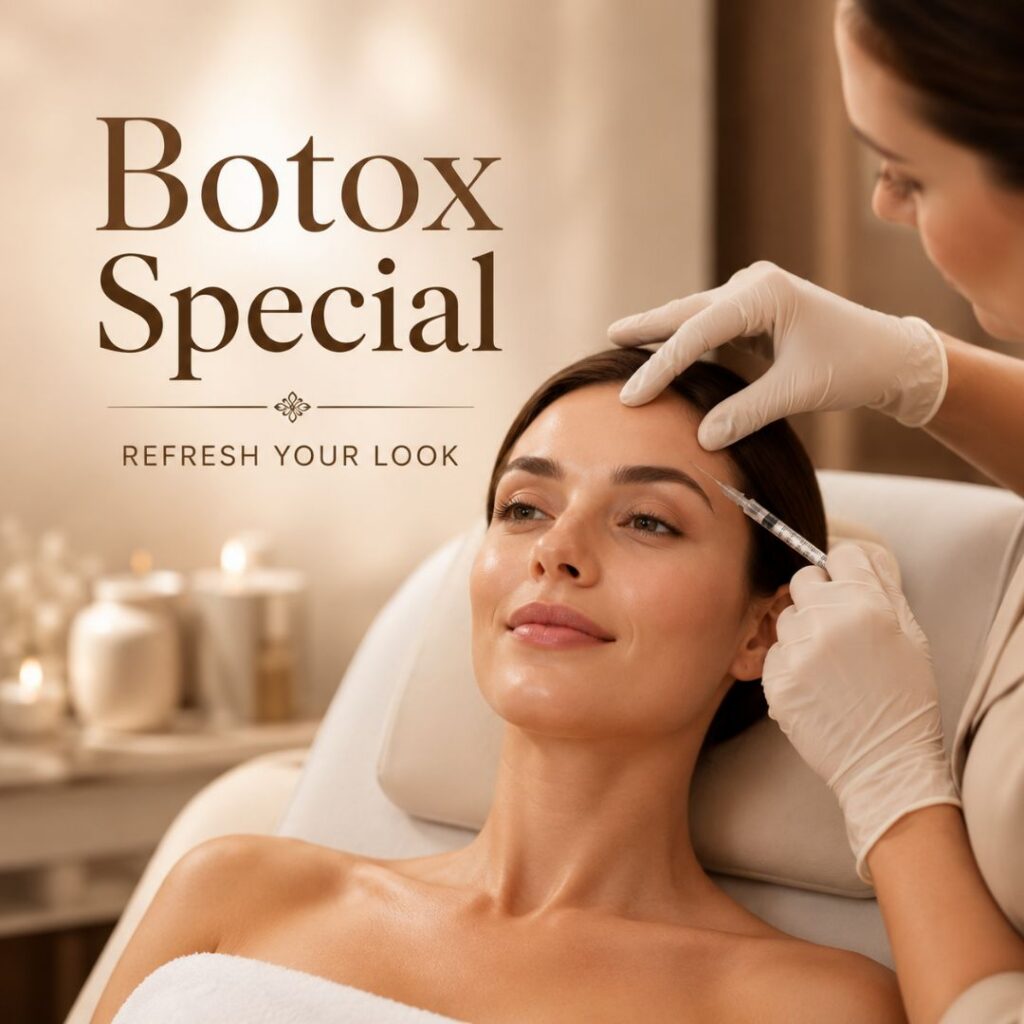Botox special at Bala Medispa in Bel Air Maryland featuring a luxury cosmetic injectable treatment for smoother youthful-looking skin.