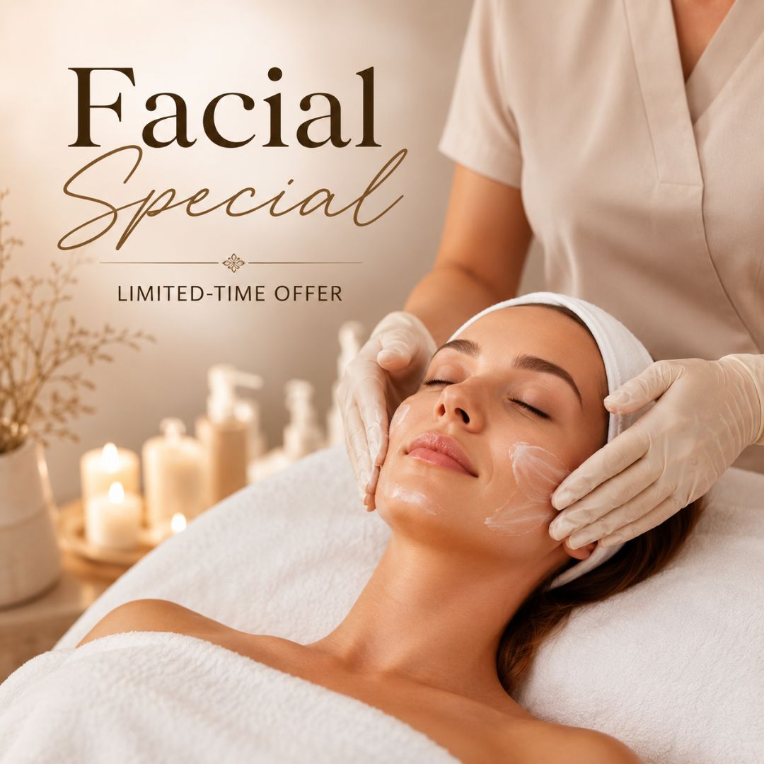 Luxury facial treatment offer at Bala Medispa in Bel Air Maryland featuring glowing skin and a relaxing spa experience.