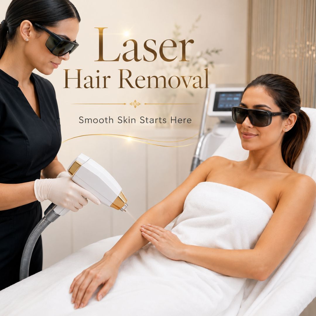 Laser hair removal offer at Bala Medispa in Bel Air Maryland featuring smooth skin treatment in a luxury medspa setting.