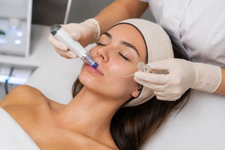 Collagen boost with microneedling PDRN treatment supporting collagen production and skin rejuvenation