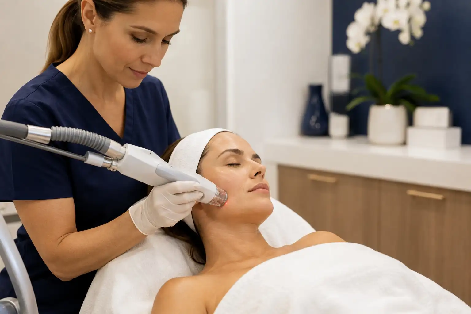 Fraxel laser treatment for skin resurfacing at Bala Medi Spa in Bel Air MD