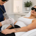 Laser tattoo removal treatment at a medical spa in Bel Air, MD