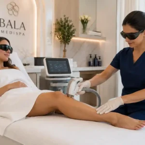 Laser hair removal full legs treatment at Bala MediSpa in Bel Air, MD
