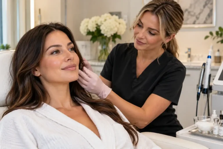 Microneedling with PDRN consultation for healthy-looking skin at Bala Medi Spa in Bel Air, MD
