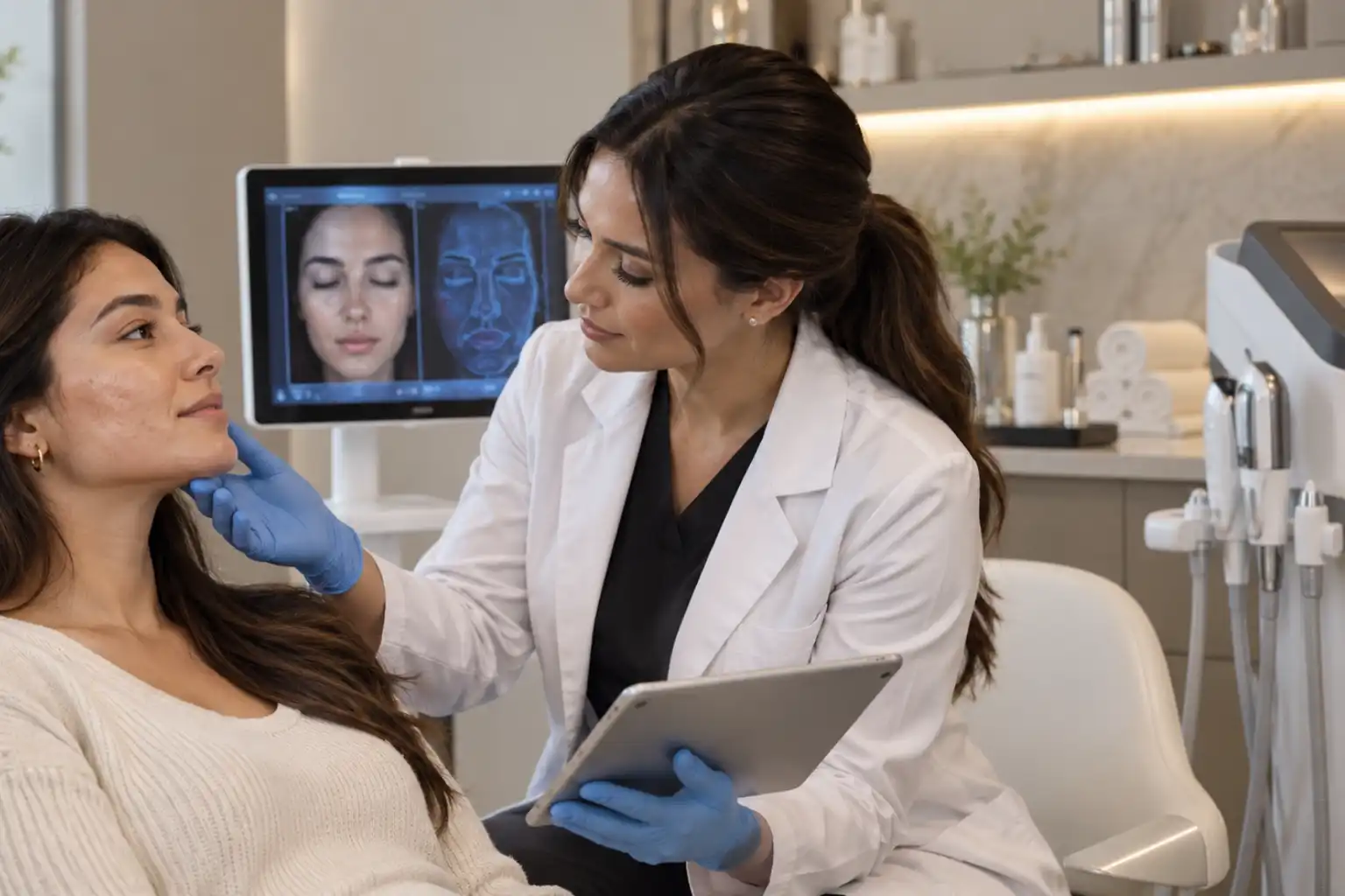 Acne scar treatment consultation at Bala Medi Spa in Bel Air, MD