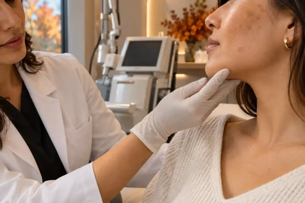 Fraxel 1927 consultation for sun damage and dark spots in Bel Air, MD