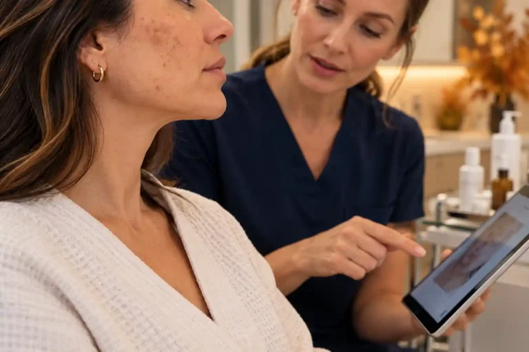 VI Peel after summer consultation for pigmentation and dull skin in Bel Air, MD