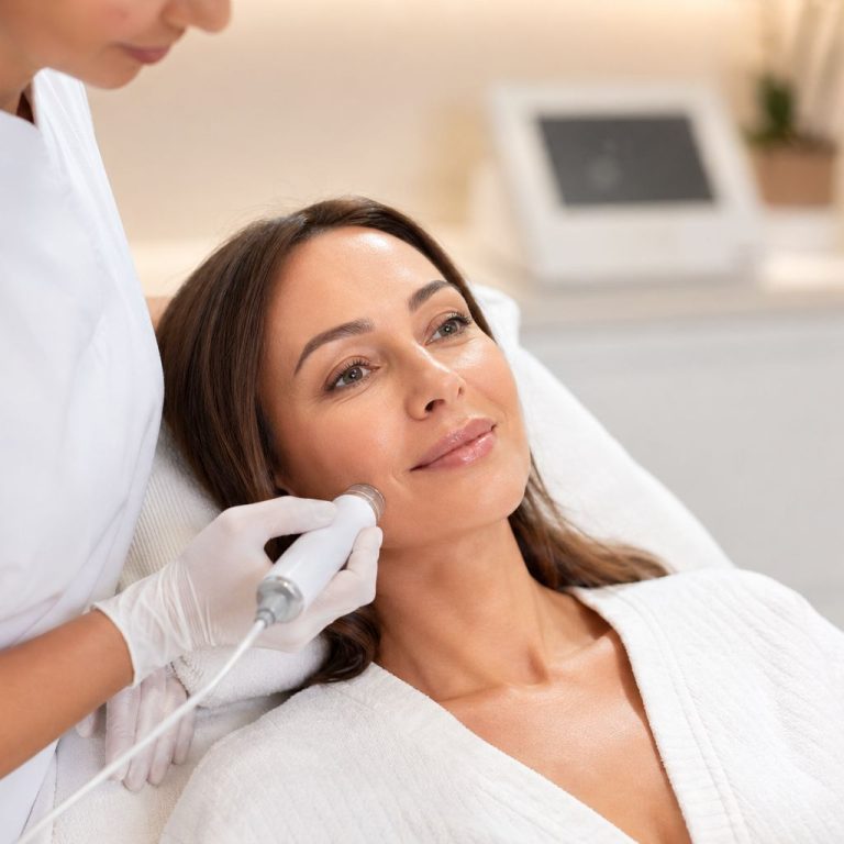 Woman receiving advanced skincare treatment at Bala Medispa, the best aesthetic clinic in Bel Air, MD