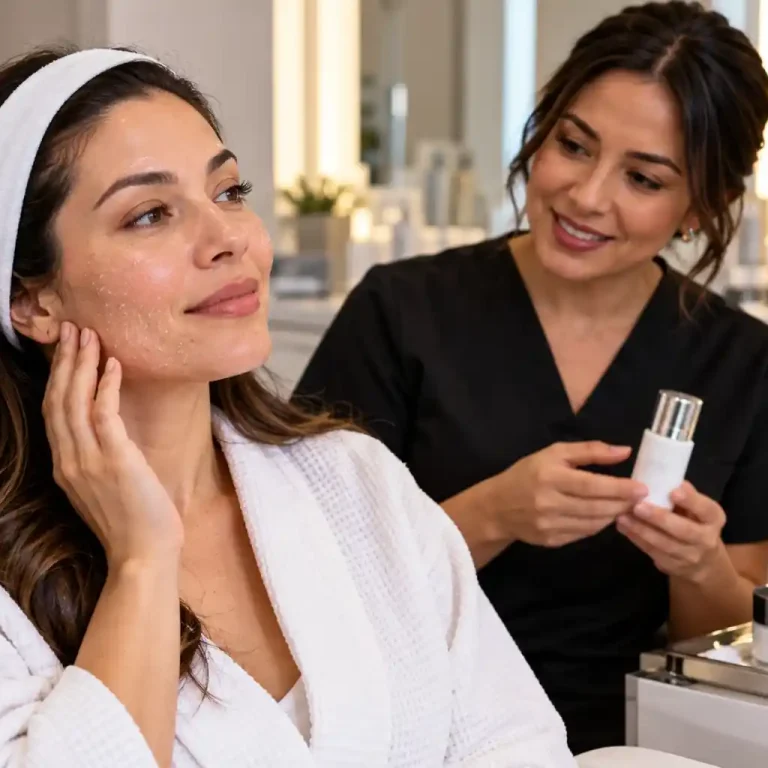 VI Peel peeling timeline and aftercare consultation at Bala Medi Spa in Bel Air, MD