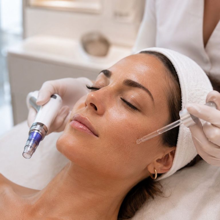 Microneedling collagen maintenance treatment using PDRN to support skin firmness and hydration