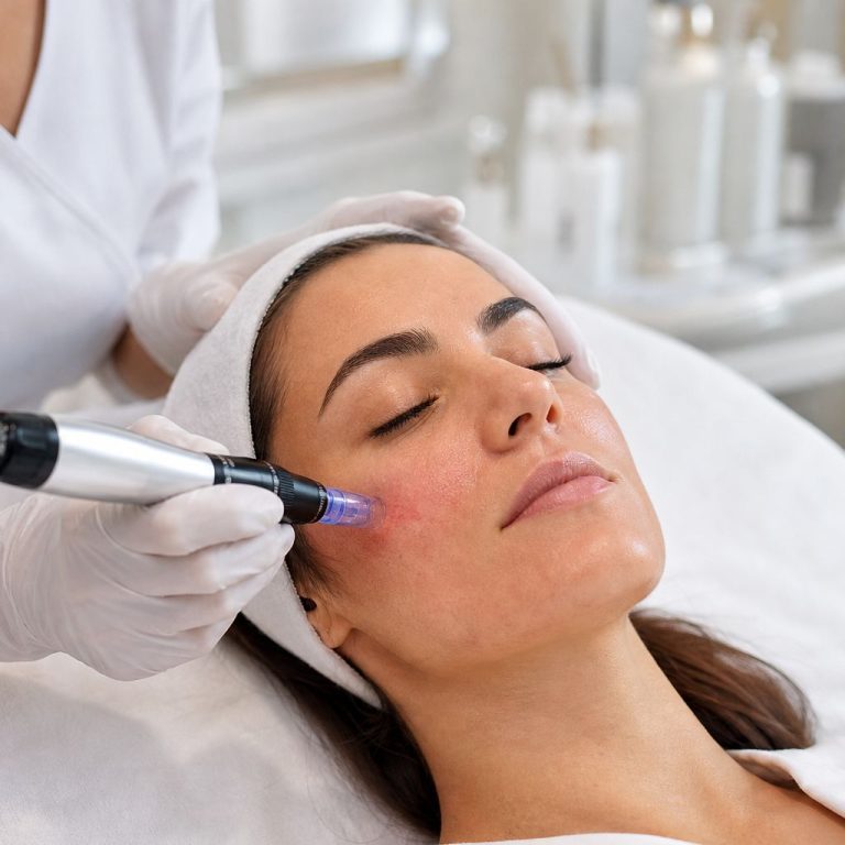 Microneedling for skin rejuvenation in Bel Air MD using dermapen device to improve skin texture and collagen