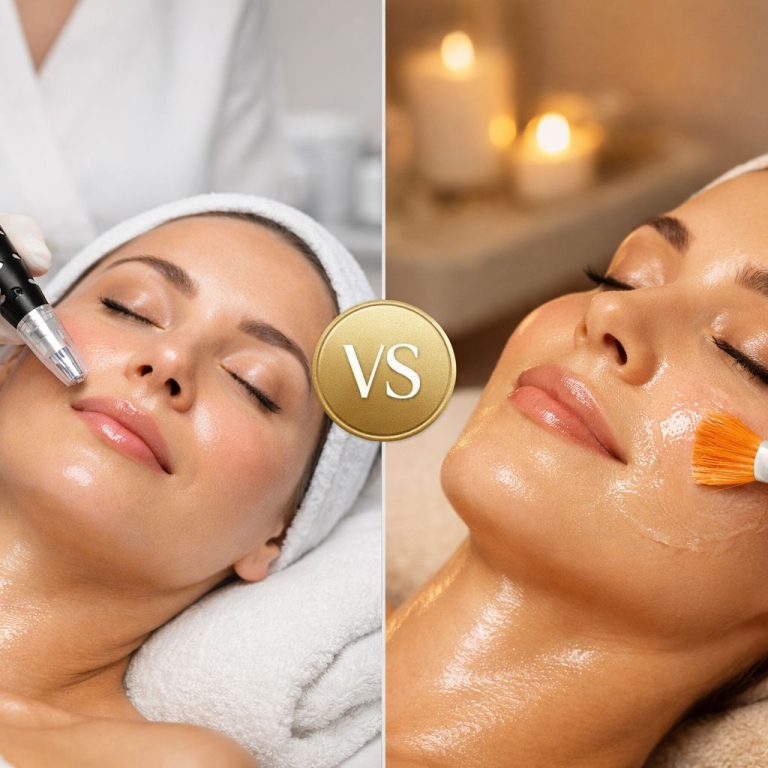 Microneedling vs chemical peels treatment comparison in Bel Air MD