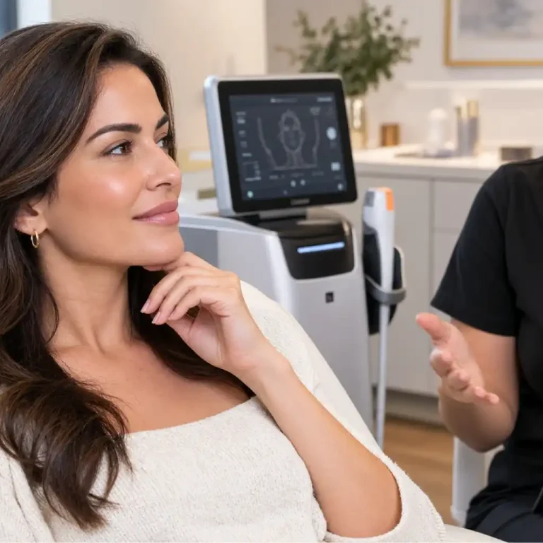 OligioX RF skin tightening consultation at Bala Medi Spa in Bel Air, MD
